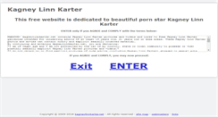 Desktop Screenshot of kagneylinnkarter.net