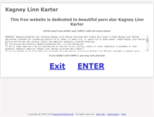 Tablet Screenshot of kagneylinnkarter.net